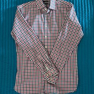 1901 Men's Plaid Shirt - Red, Blue, and White